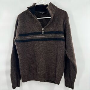 Celand brown long sleeve shirt sweater M